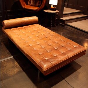 Bauhaus Style Tufted Daybed with Steel Legs Abu Dhabi Bauhaus Style Tufted Daybed with Steel Legs Abu Dhabi