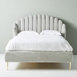 Royal Wing Upholstered Bed – Padded Wing-Style Headboard Royal Wing Upholstered Bed – Padded Wing-Style Headboard