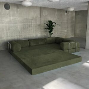 Customizable LoftNest Modular Lounge Sofa with soft cushions