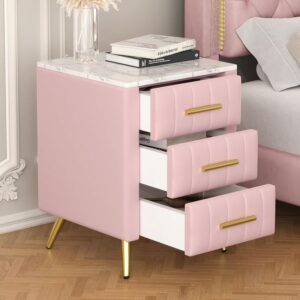 Luxury bedside table with spacious drawers for contemporary bedrooms