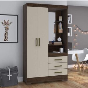 Vero Compact Wardrobe UAE with dual-function closet and dresser