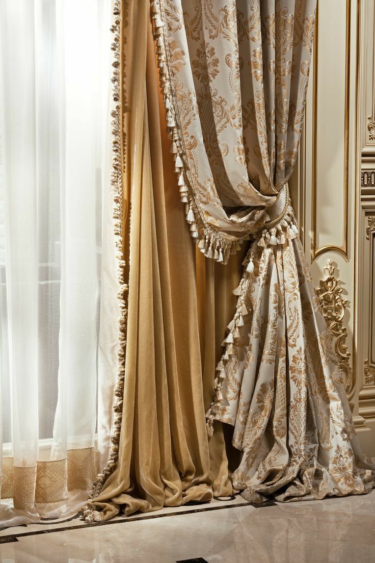 Majestica Royal Drapes luxury curtains with embroidery by meter UAE Majestica Royal Drapes luxury curtains with embroidery by meter UAE