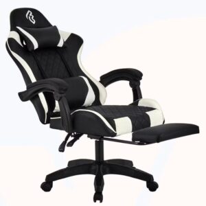 Ergonomic gaming chair with 4D armrests and reclining back Ergonomic gaming chair with 4D armrests and reclining back