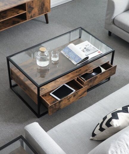Ayla Luxe Glass Center Table
