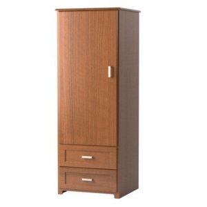 Space-saving wardrobe acting as a room divider in a studio apartment Space-saving wardrobe acting as a room divider in a studio apartment