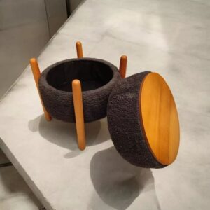 Turno Stool – reversible cushioned and wooden top