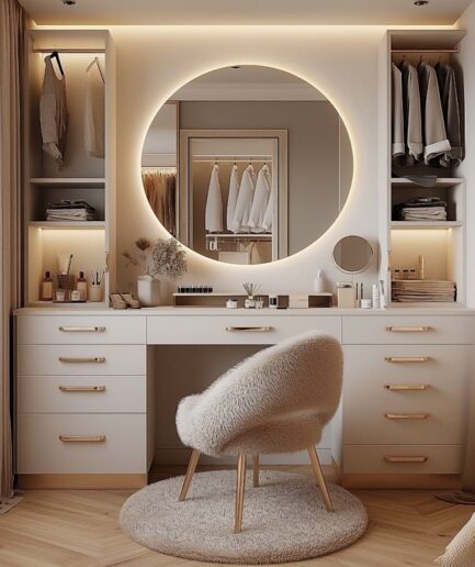 Elara Mirror Dresser with Tiered Storage