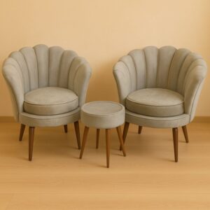 BistroLuxe Set – Two Cushioned Chairs & Table Dubai UAE