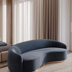 Modern curved sofa perfect for stylish interiors Modern curved sofa perfect for stylish interiors