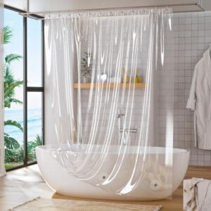 Transparent PVC curtain separating work or living areas