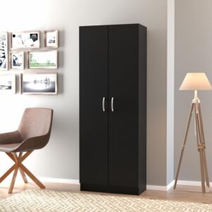 Modern metal handles and smooth finish on Slim Duo Wardrobe Modern metal handles and smooth finish on Slim Duo Wardrobe