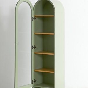 Close-up of durable materials and clean lines of Nexa tall cabinet