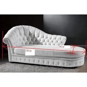 Luxury Artisan Wooden Chaise – Plush Seating Abu Dhabi