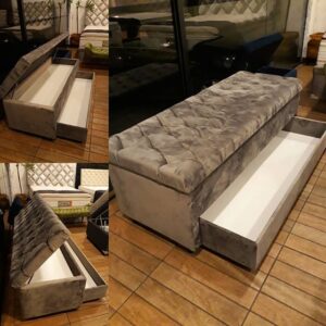 ModBench Luxe Storage Bench – Tufted Seat & Drawer Dubai UAE ModBench Luxe Storage Bench – Tufted Seat & Drawer Dubai UAE