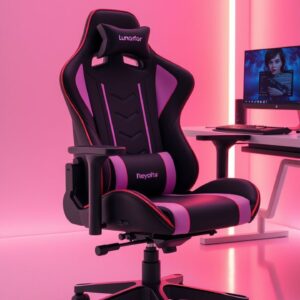 ThroneCore™ Elite chair perfect for streamers, gamers, and home offices ThroneCore™ Elite chair perfect for streamers, gamers, and home offices