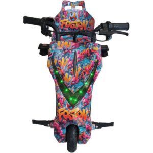Triciclo Elétrico Drifting 8_5_ Polegadas Foston 350w 3 velocidades, Amortecedor, Bluetooth e Leds