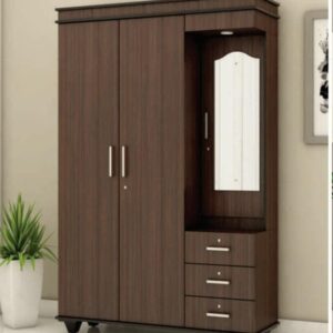 Vero wardrobe with three drawers and two open shelves for folded clothes Vero wardrobe with three drawers and two open shelves for folded clothes