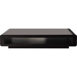 Close-up of concealed drawer in Nura wooden center table Close-up of concealed drawer in Nura wooden center table