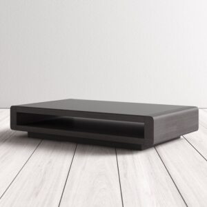 Nura Dual-Layer Minimalist Center Table with open shelf and drawer Nura Dual-Layer Minimalist Center Table with open shelf and drawer