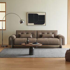 Modern Upholstered Sofa – 3-Seater Living Room Abu Dhabi