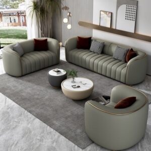 Metro Curve Sofa Collection in modern living room