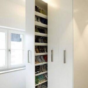 Space-saving storage solution for bedrooms, kitchens, or utility areas Space-saving storage solution for bedrooms, kitchens, or utility areas