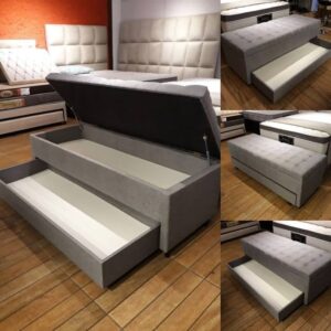 ModBench Luxe Storage Bench – Tufted Seat & Drawer Dubai UAE ModBench Luxe Storage Bench – Tufted Seat & Drawer Dubai UAE