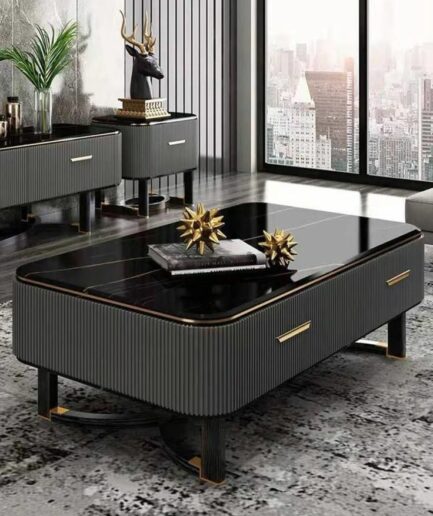 Al Reem Glass Top Center Table