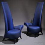 Vista Highback Chairs set of 2 in modern lounge