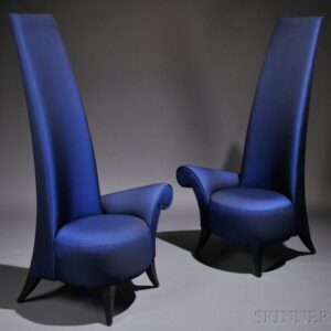 Vista Highback Chairs set of 2 in modern lounge