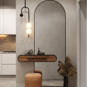 Miraggio Vault Dresser with full-size mirror and hidden cabinet UAE