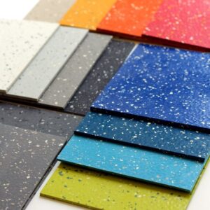 FlexGuard™ rubber flooring roll with anti-slip surface and shock absorptio