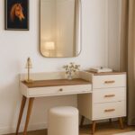 Modivana Custom Dresser with modular drawers and warm wood finish