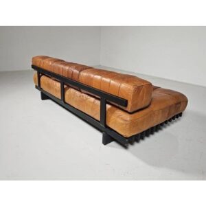 Sleek modern lounger with plush cushioned seat