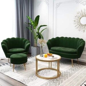 BistroLuxe Set – Two Cushioned Chairs & Table Dubai UAE