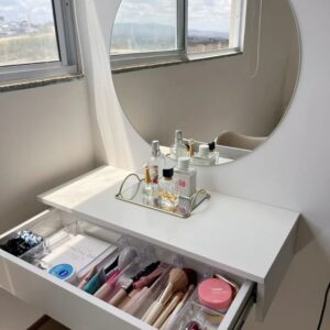 Compact bedroom vanity unit with customizable drawers UAE