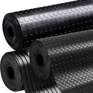 rubber flooring roll with anti-slip surface and shock absorption
