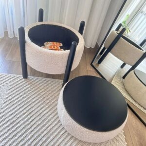 Turno Stool – reversible cushioned and wooden top