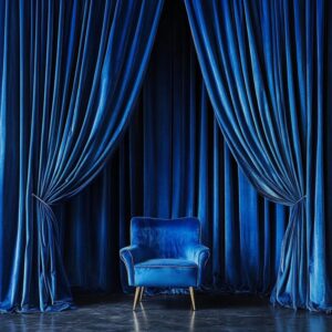 Velvora™ Premium Velvet Curtains in luxurious living room setting