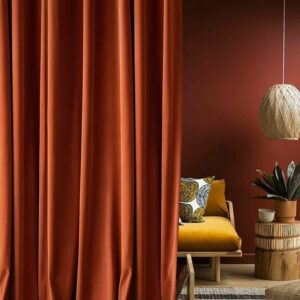 Velvora™ Premium Velvet Curtains in luxurious living room setting