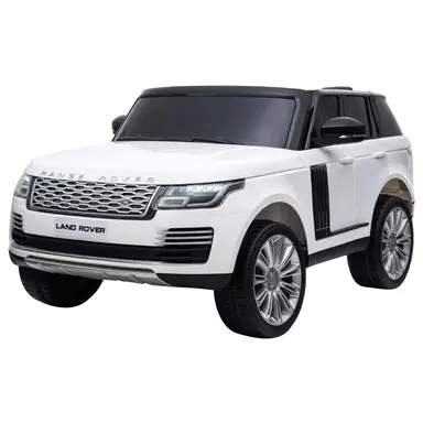 White Kids Electric Ride-On SUV Jeep with Faux Leather Seat White Kids Electric Ride-On SUV Jeep with Faux Leather Seat