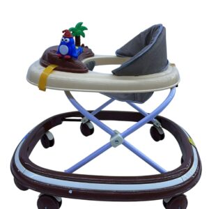 Woodland Steps Baby Walker in Brown with Tree Toy Tray – Almas Furniture UAE