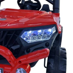 Dual 6V Battery Red Ride-On Jeep for Children