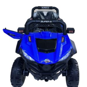 Electric Kids Jeep Ride-On with 12V Battery, 4x4 Motors, Remote Control, Rocking Mode, Dual Seat and Headlights