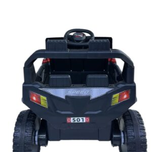 Kids Electric Jeep Ride-On Car with 6V Dual Batteries, 2 Motors, Remote Control, Lights and Music
