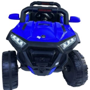 Kids Electric Jeep Ride-On Car with 6V Dual Batteries, 2 Motors, Remote Control, Lights and Music