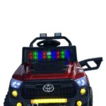 Toyota-Inspired Electric Kids Jeep Ride-On with Dual 6V Battery, Remote Control, Rocking Mode, Dual Seat and Lights