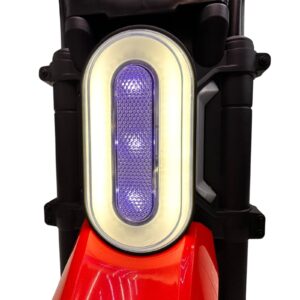 Kids E-Bike 12V with 13 Inch Plastic Tyres, Foot Accelerator Auto-Brake, Training Wheels, Bluetooth Music