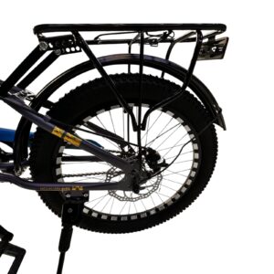 20 Inch Bicycle with Steel Frame, Wire Rim, Rider Seat and Carrier, Mud Guards, Dual Disc Brakes, Rear Reflector Light 20 Inch Bicycle with Steel Frame, Wire Rim, Rider Seat and Carrier, Mud Guards, Dual Disc Brakes, Rear Reflector Light