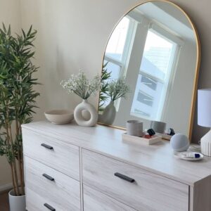 Modern 6-Drawer Storage Console with Steel Frame by Al Mas Furniture